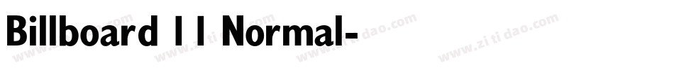 Billboard 11 Normal字体转换